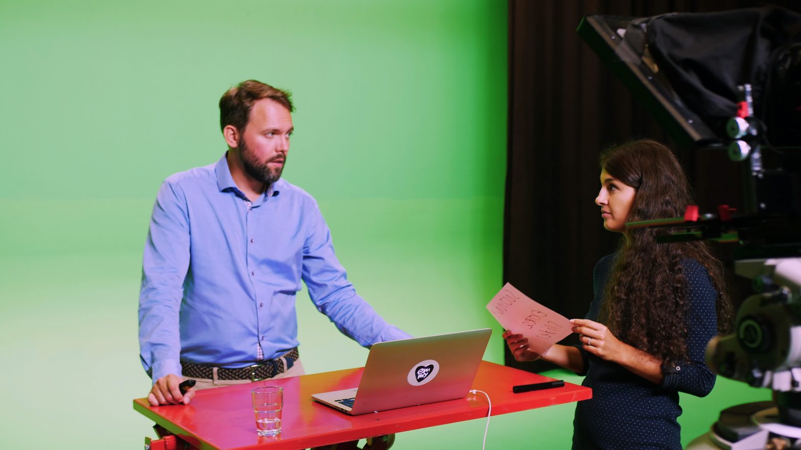 Online courses being filmed at Roihupelto studio