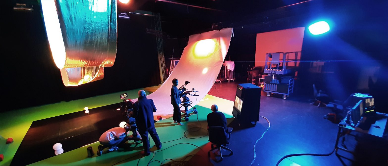 Multi Camera Shoot in a Large Studio
