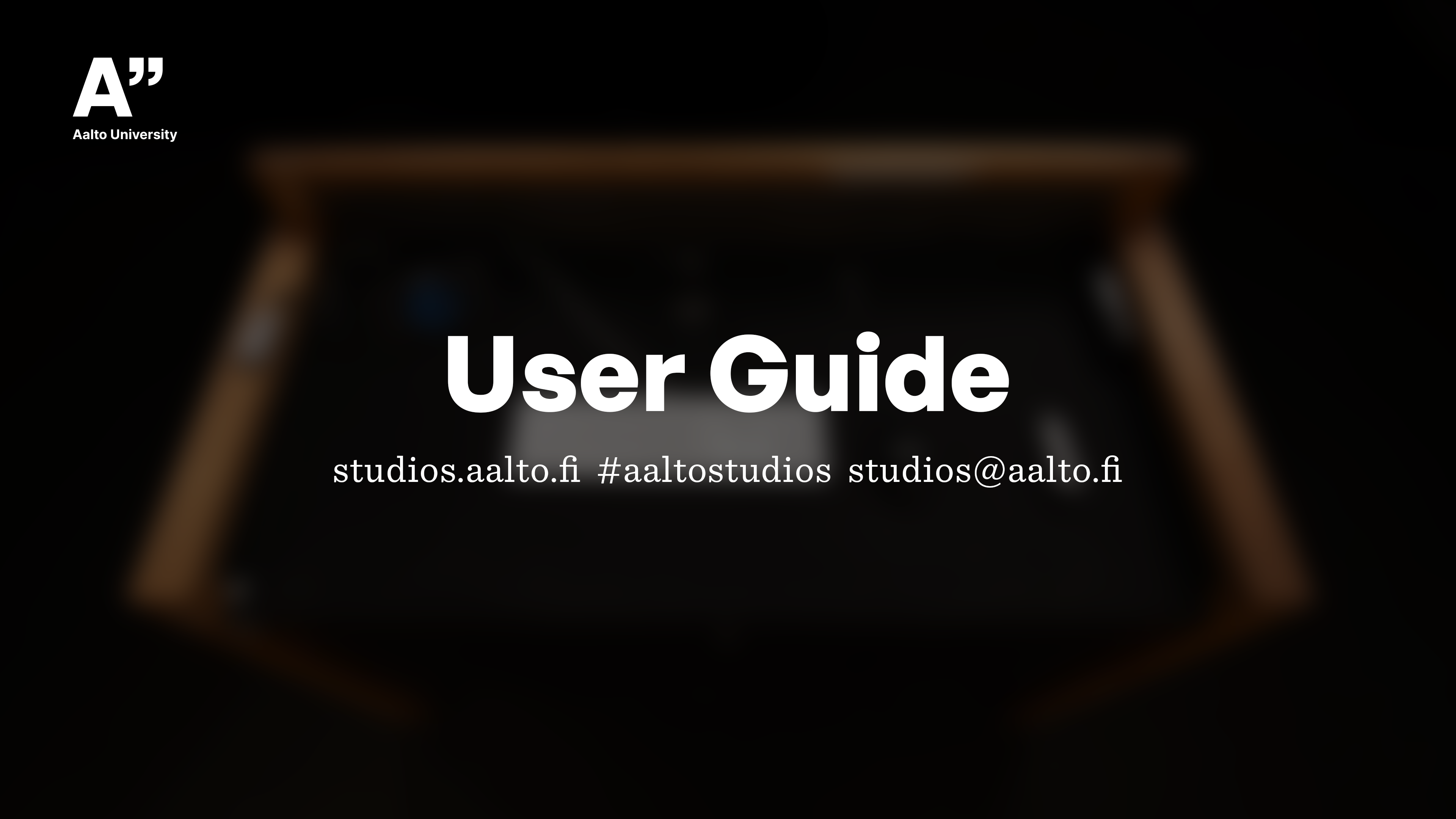 Self-service Studio User Guide