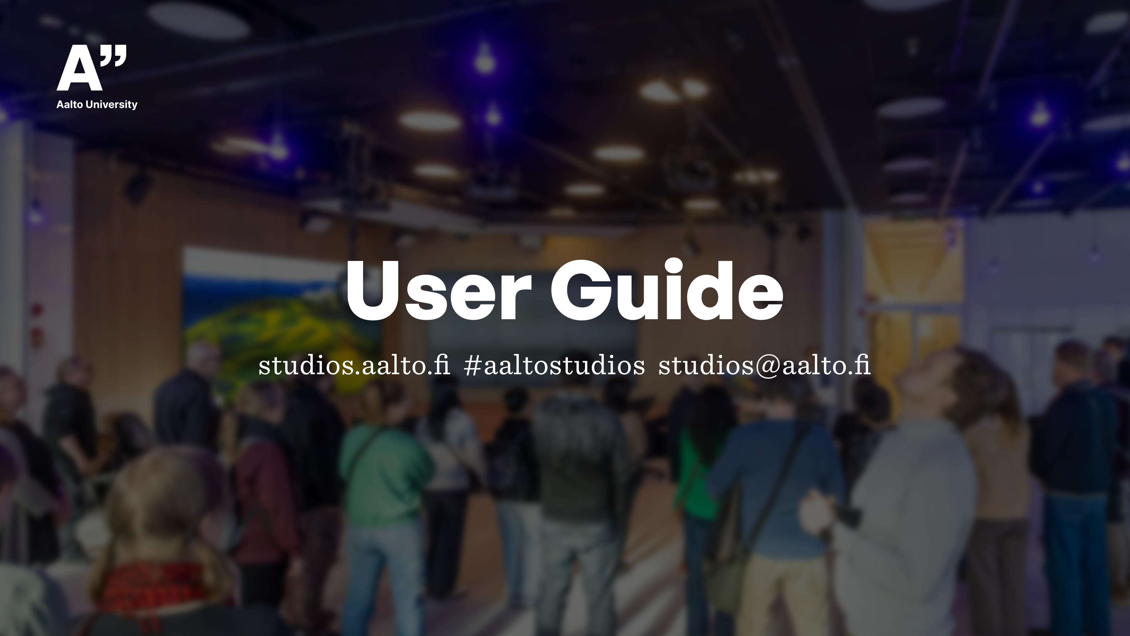 Teaching Studio User Guide